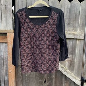 J. Crew floral long sleeve shirt